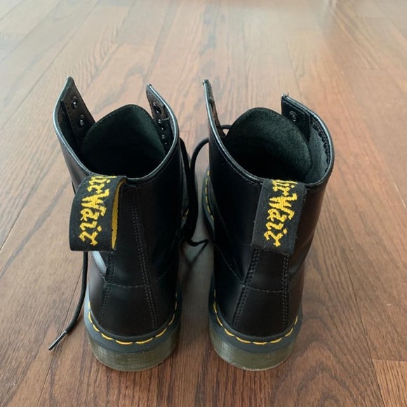 Dr Martens 1460 Smooth Leather Lace Up Boots - Picture 5 of 7